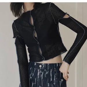 Designer mesh top